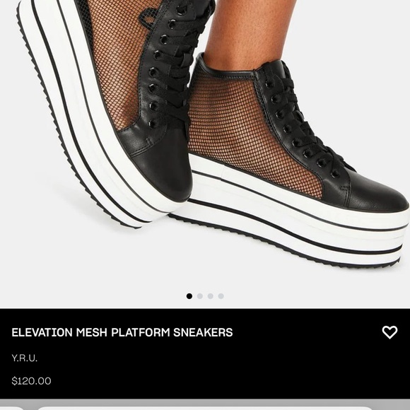 Dolls Kill Elevation Mesh Platform Sneakers - Picture 3 of 3